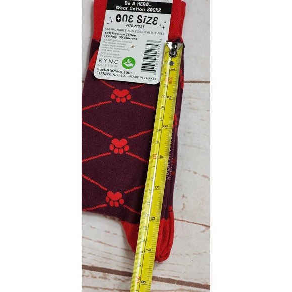 Sock Atomica Dog Yorkie Graphic Socks Comfy Cotton/Poly Blend,One Size Fits Most - Picture 6 of 9